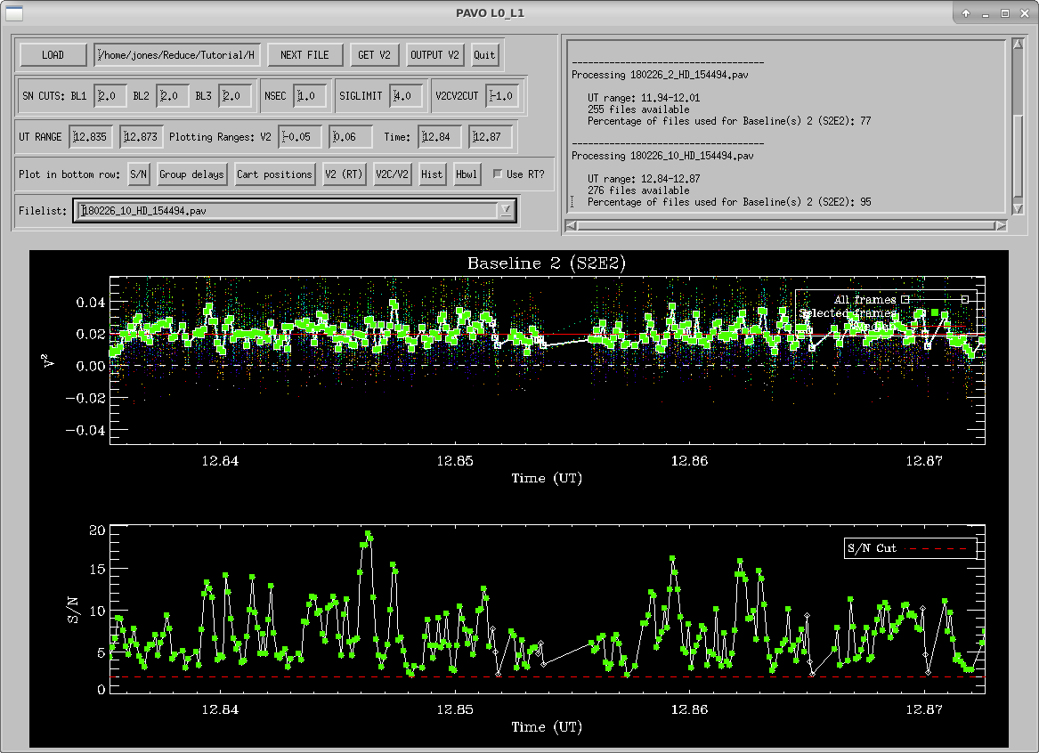 How l0_l1_gui looks after you've loaded your list file.