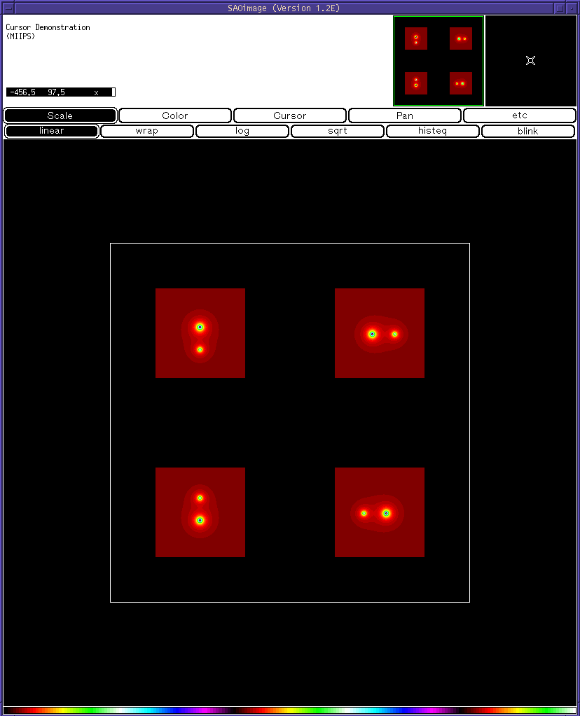 Coordinates with Enhanced SAOimage