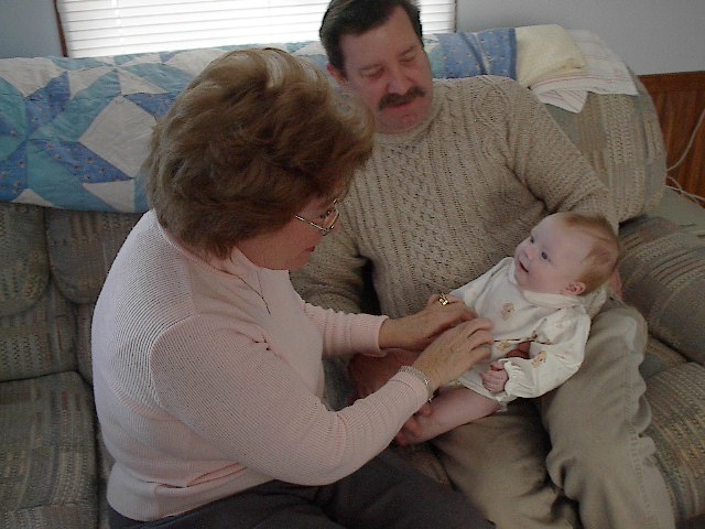 With her Grammy and Grampy